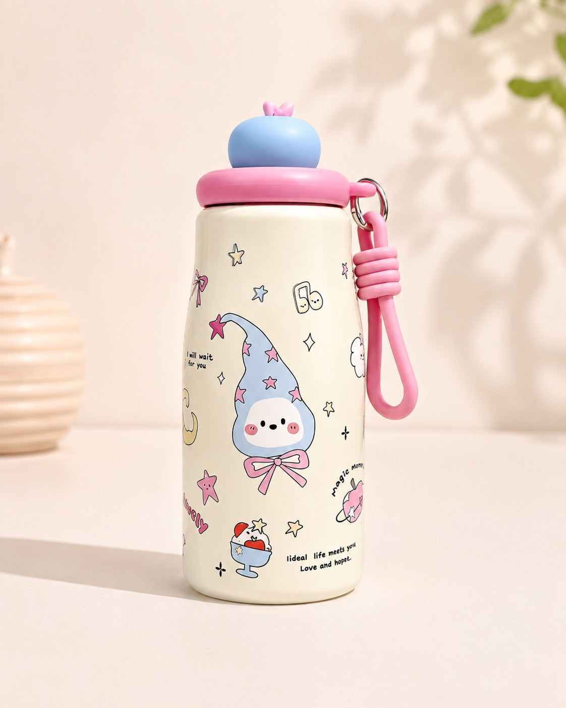 Botella kawaii acero inoxidable