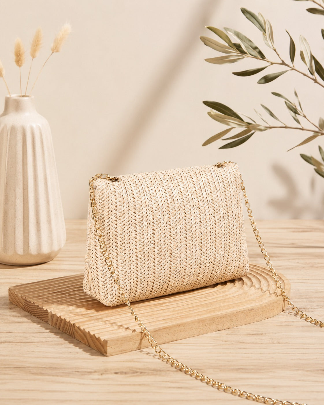 Bolso bandolera tejido