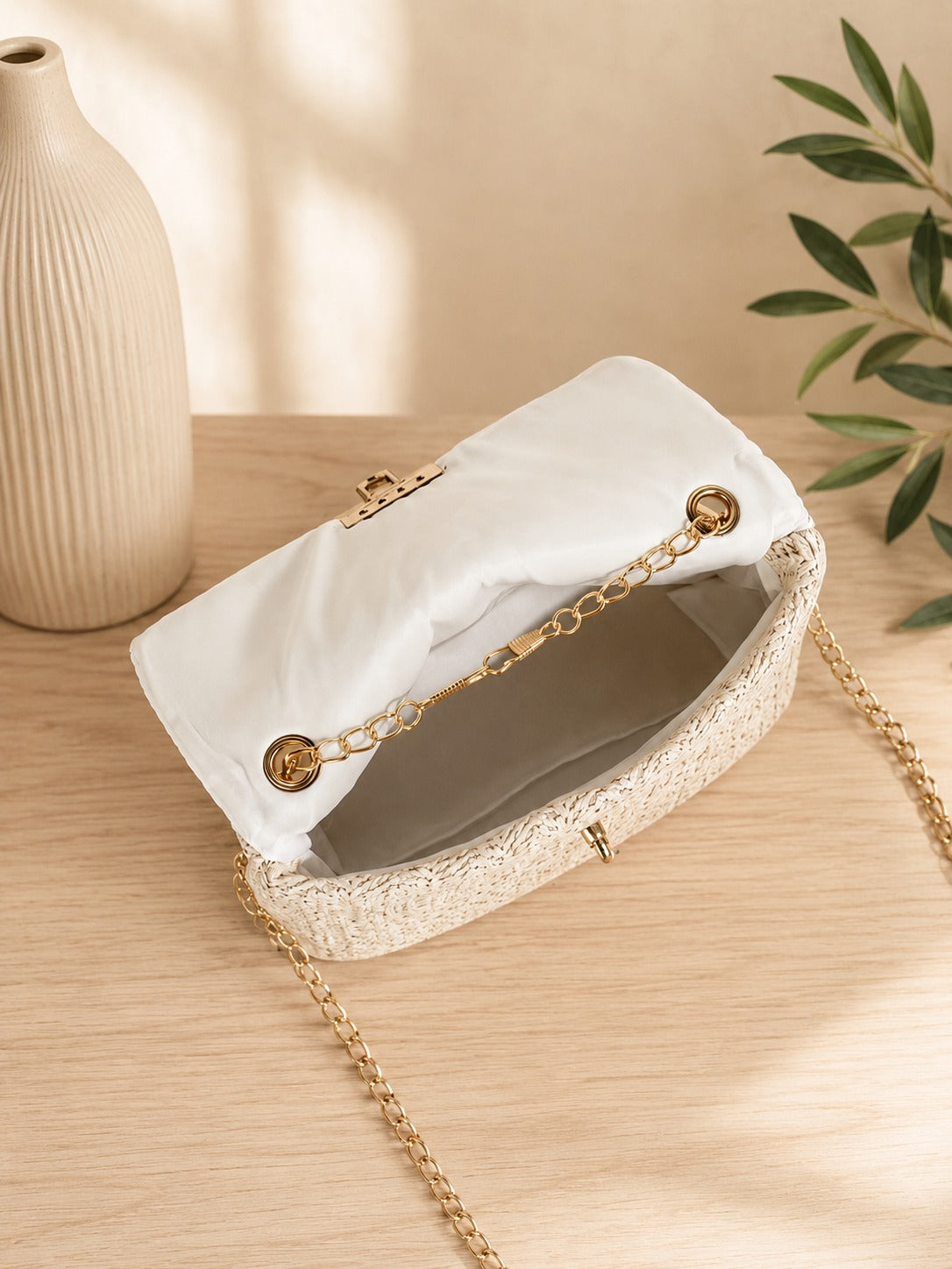 Bolso bandolera tejido