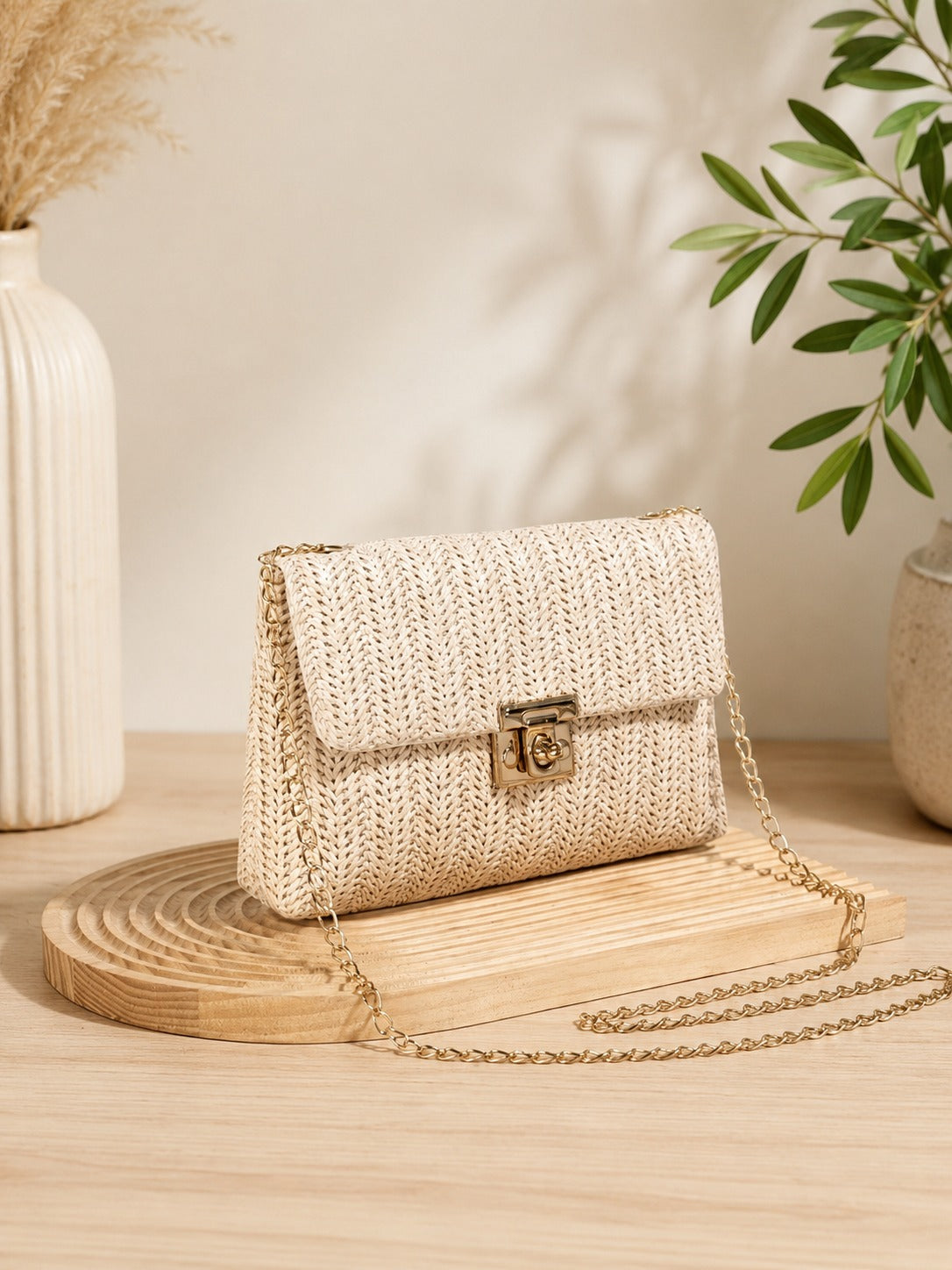 Bolso bandolera tejido