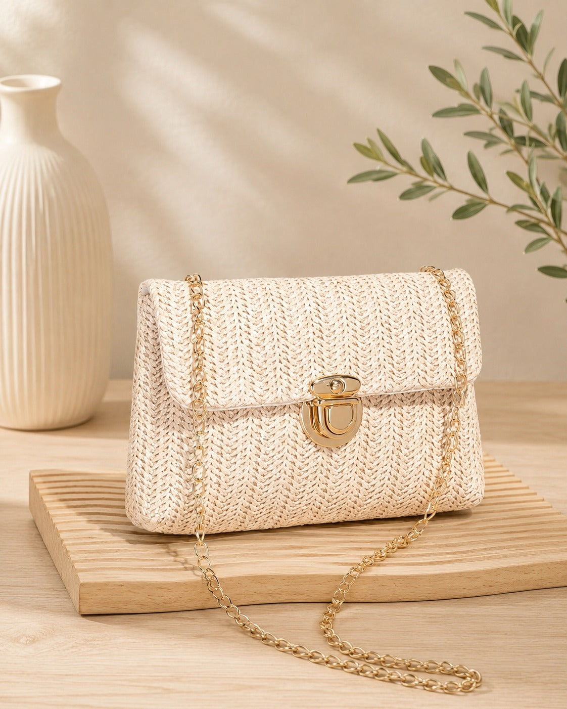 Bolso bandolera tejido