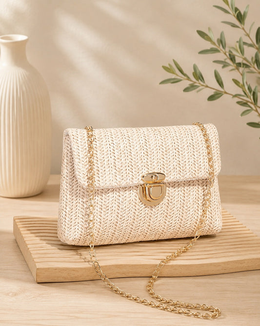 Bolso bandolera tejido